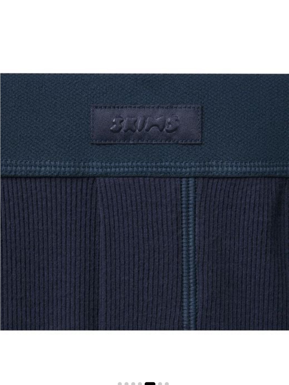 SKIMS NWOT Cotton Ribbed Boxer - Navy - Picture 4 of 5